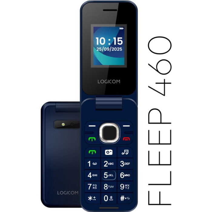 Téléphone portable LOGICOM Fleep 460 Bleu
