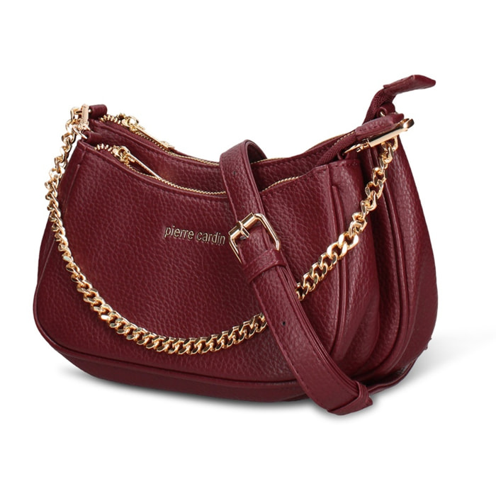 Borsa a tracolla da donna - Modello Novara Pro - Pelle vegana PU - 26.0 x 15.0 x 5.5 cm