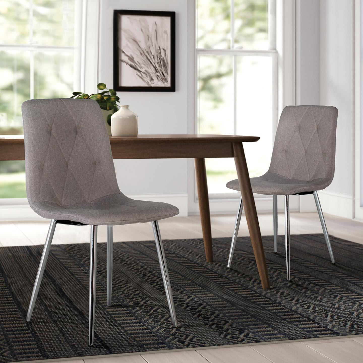 Silla de Tela 57 Cm Estilo Contemporáneo