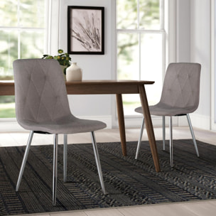 Silla de Tela 57 Cm Estilo Contemporáneo