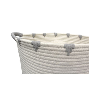 Panier de rangement en corde de coton - MARINA