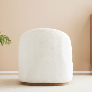 Fauteuil en tissu bouclette - COLETTE