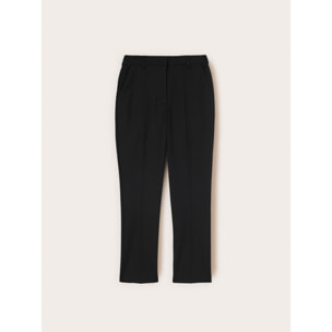 Motivi - Pantaloni regular misto cotone viscosa - Nero
