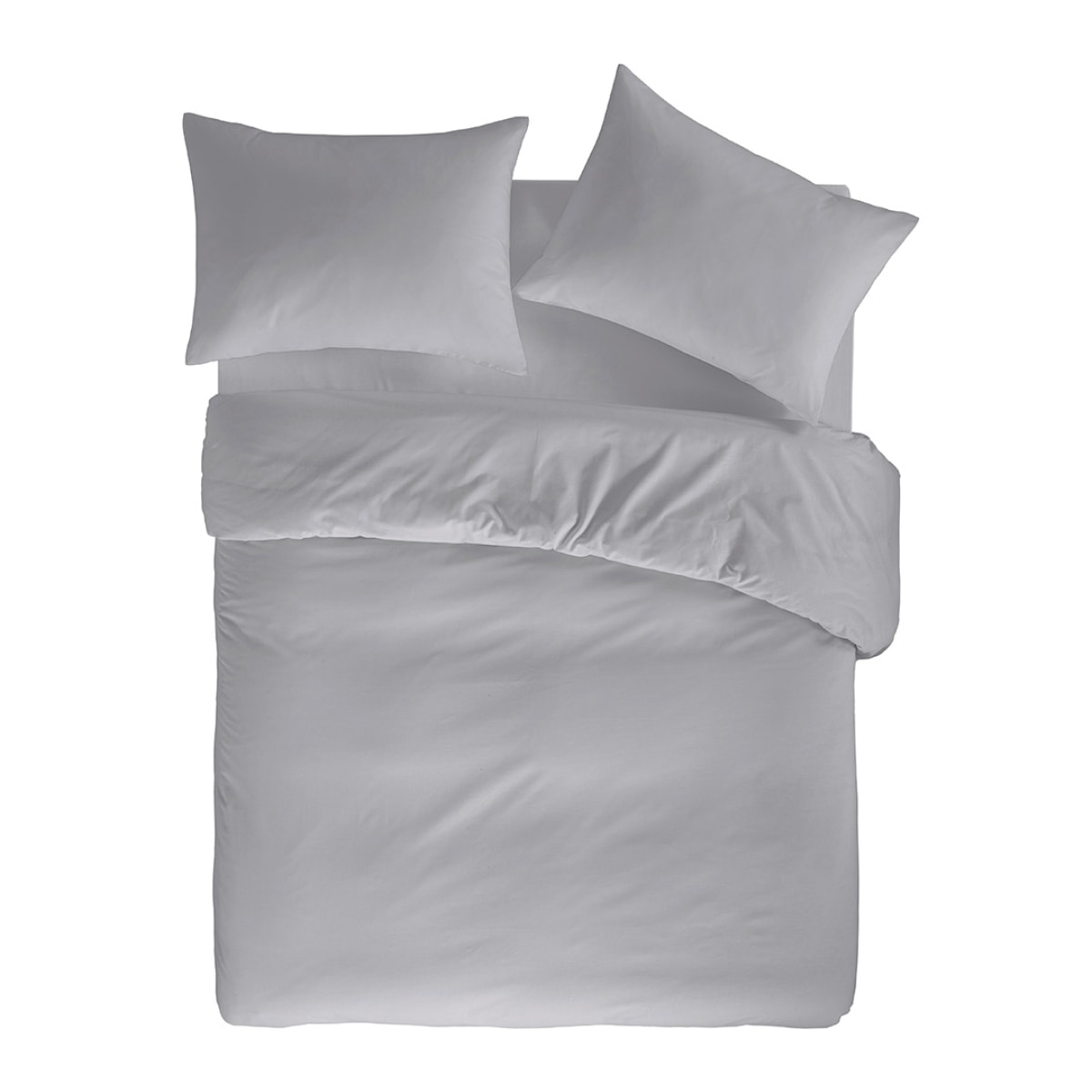 Housse de couette PURE en coton percale - gris - vendue seule