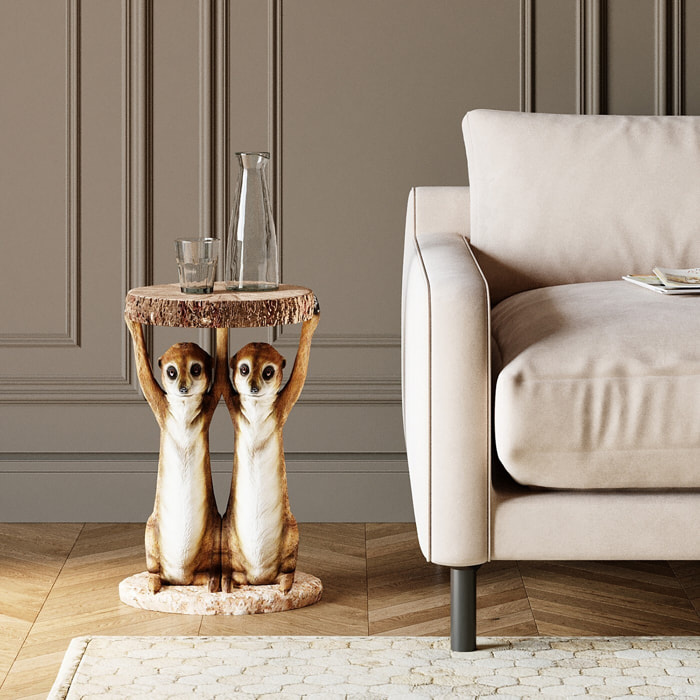 Table d'appoint Animal suricates Kare Design