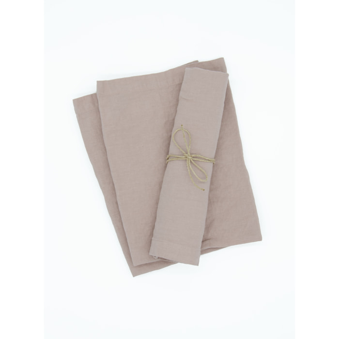 Serviette de table ORGANIC Rose poudré