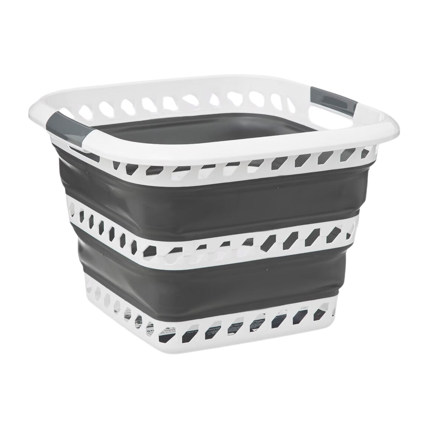 Panier à linge rétractable 40L - Gris