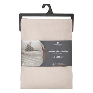 Housse de couette "Carina" coton beige 140x200cm