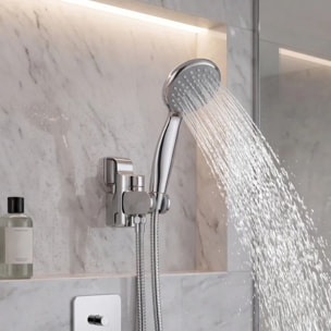 Pommeau de douche Olivia MSV – Jet pluie, économie d'eau et design chromé