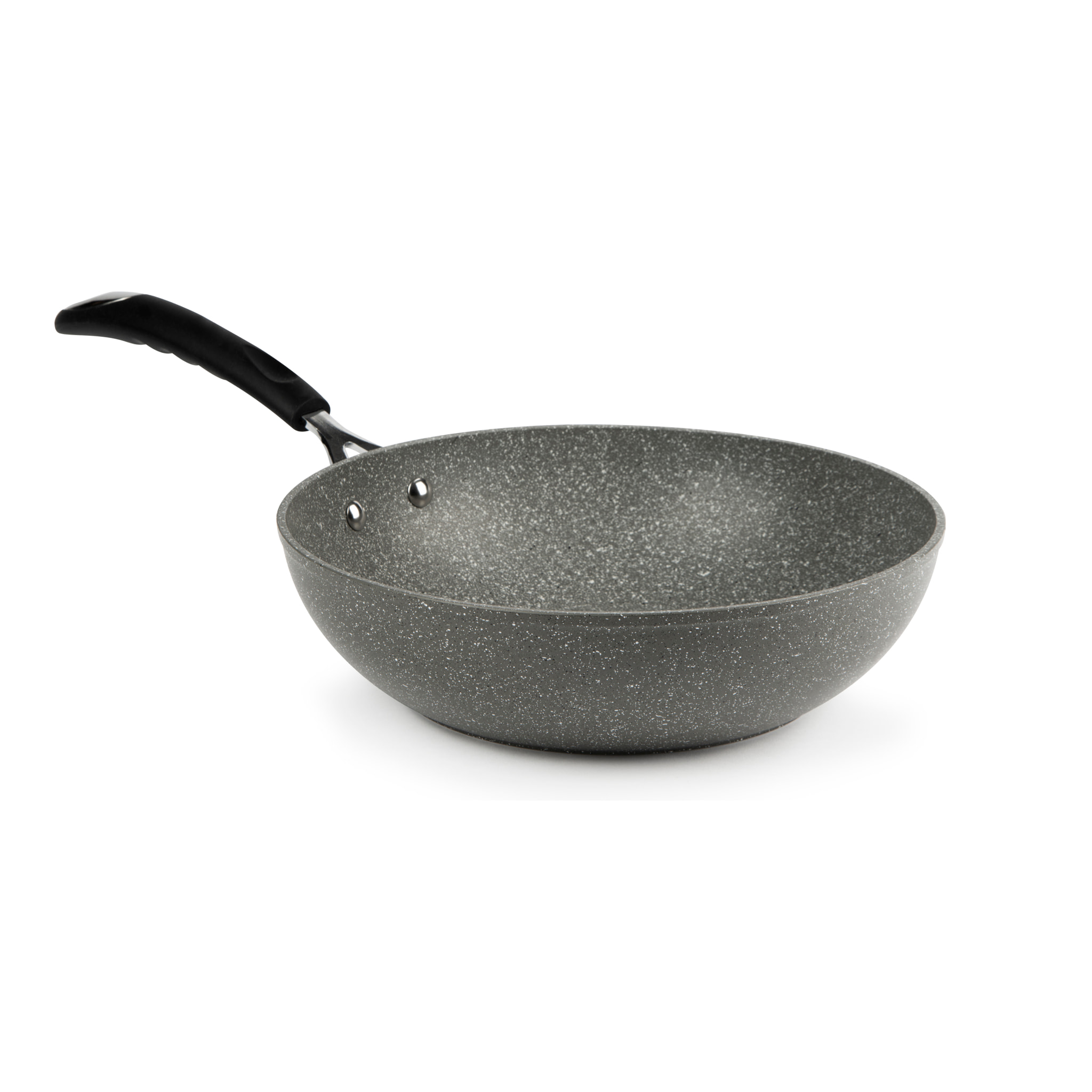 Wok 28 cm Excelsa – Forn-Ok, Alluminio Grigio