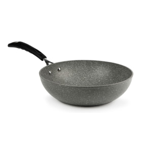 Wok 28 cm Excelsa – Forn-Ok, Alluminio Grigio