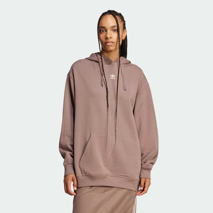 Sweat-shirt à capuche ample molleton Essentials