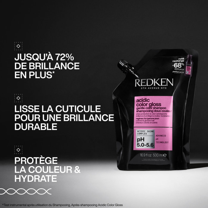 Acidic Color Gloss - Recharge Shampoing doux pour cheveux colorés, méchés