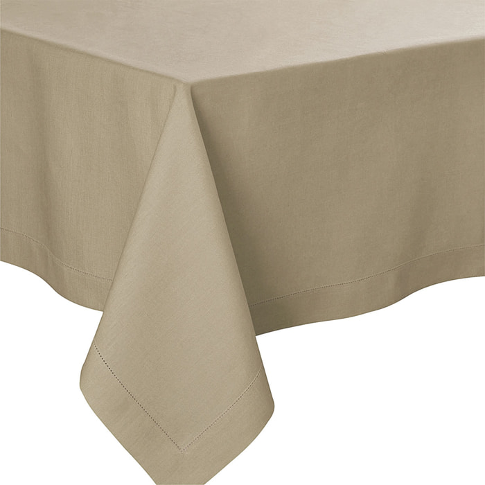 Nappe unie en lin, Made in France, FLORENCE , Beige épeautre