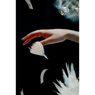 DIPINTO SU TELA LACCATO DANCING C/CORNICE -B- CM 72X4X102