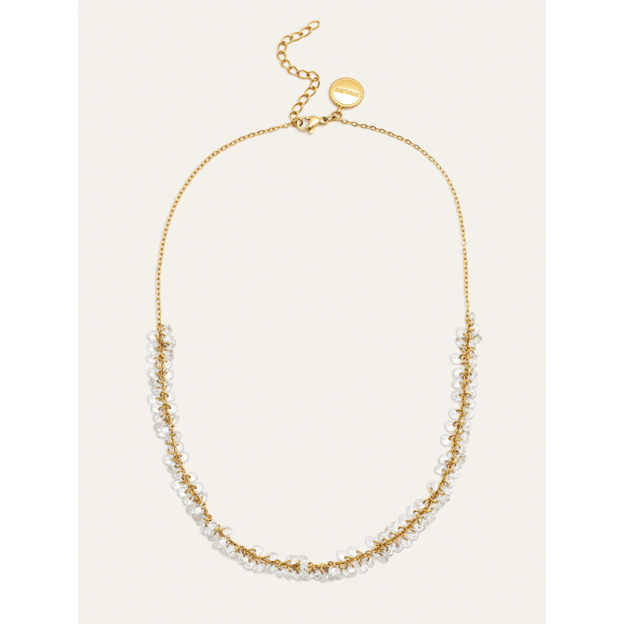 Collar Starlight Sky Acero Baño Oro