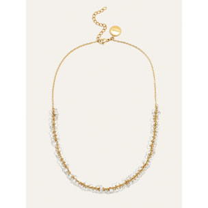 Collar Starlight Sky Acero Baño Oro