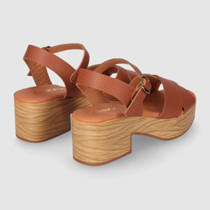 Sandalias de Piel - Cuero - Tacón: 5 cm