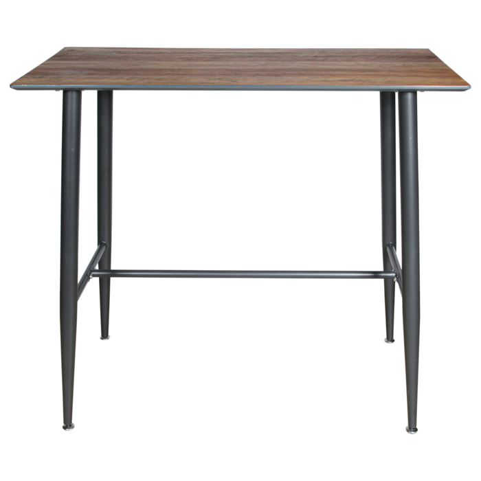Table Mange Debout Imitation Bois 115x60x102cm