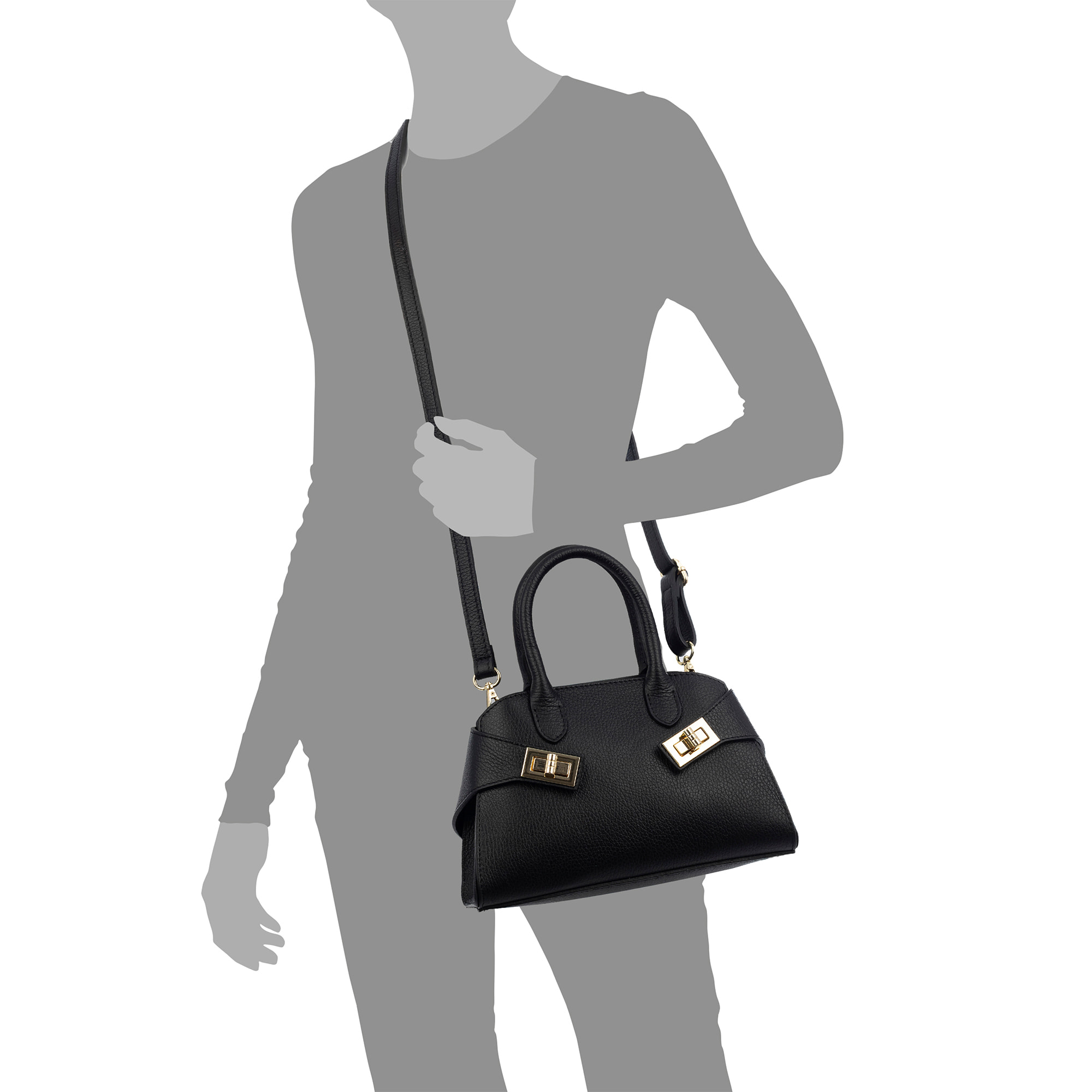 Bernalda Bolso tote pequeño Mujer. Piel auténtica Dollaro.