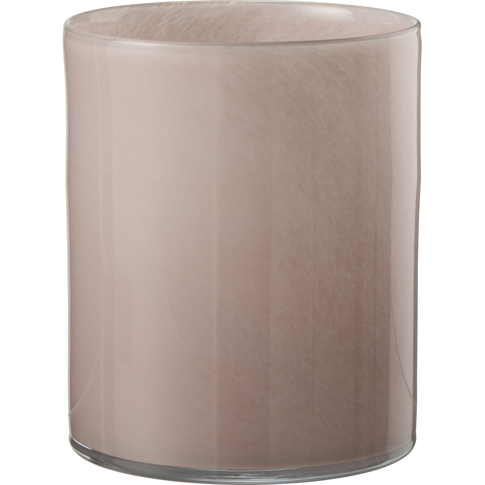 J-Line bougeoir Jade - verre - rose - large