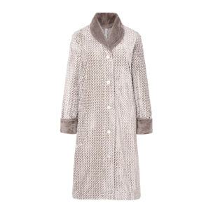 Bata larga de mujer gris