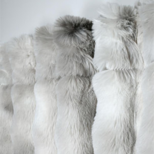 Rideau imitation fourrure ultra doux - Gris Perle