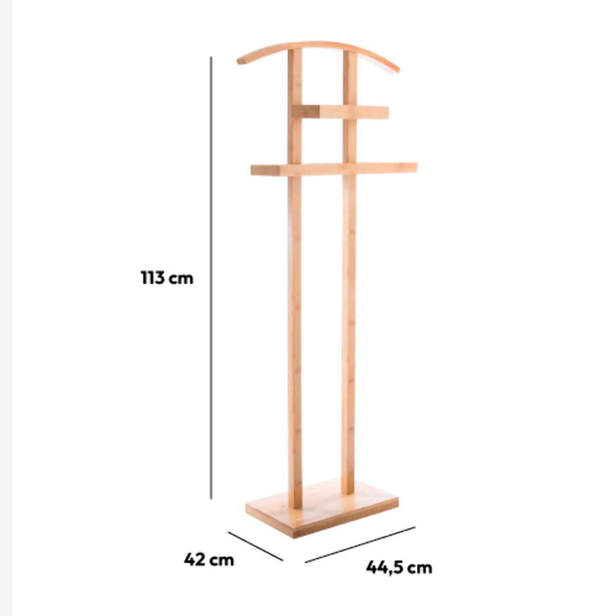 Valet 113 cm Bambou