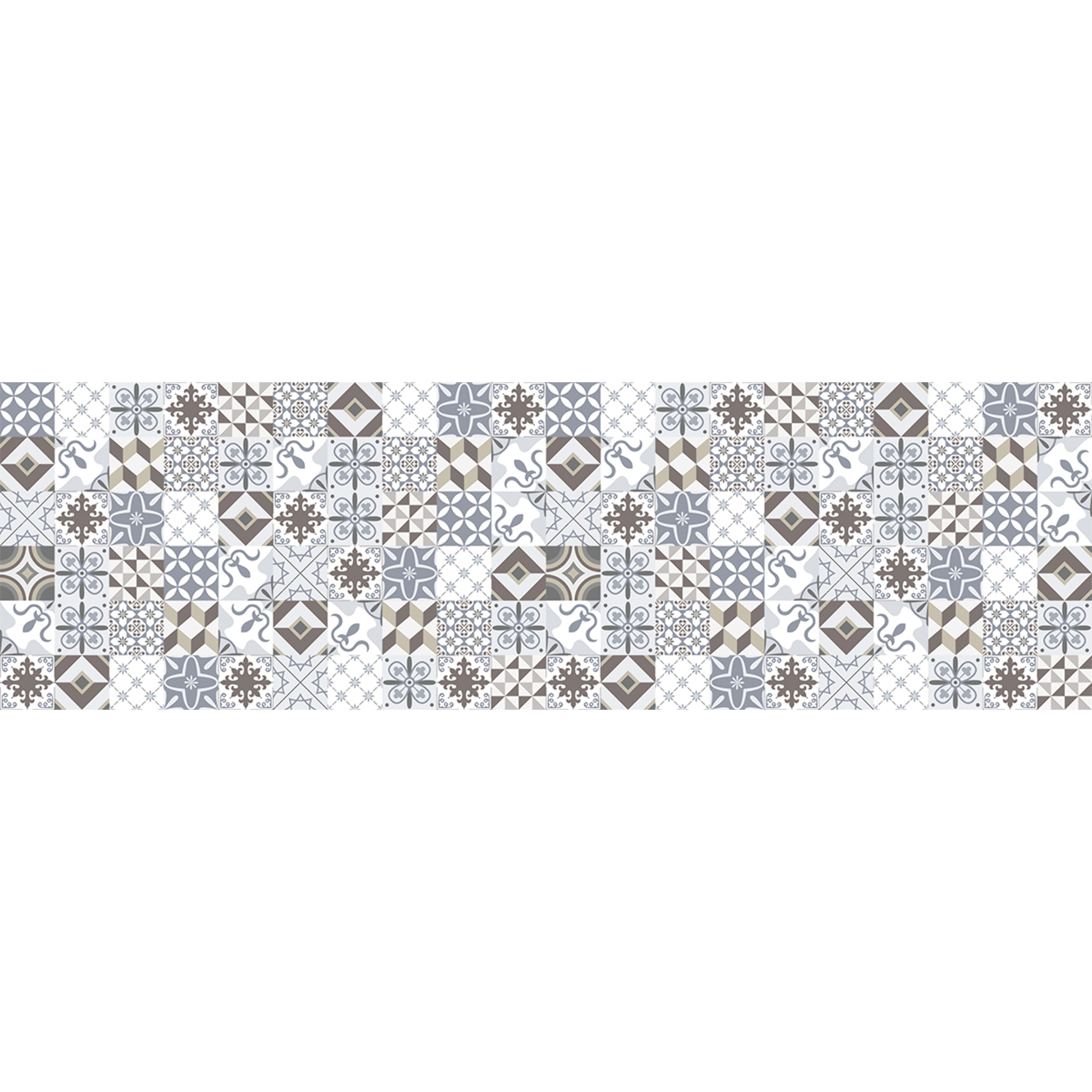 Sticker crédence adhésive - CARRELAGES TOLOMEO - 60x200cm