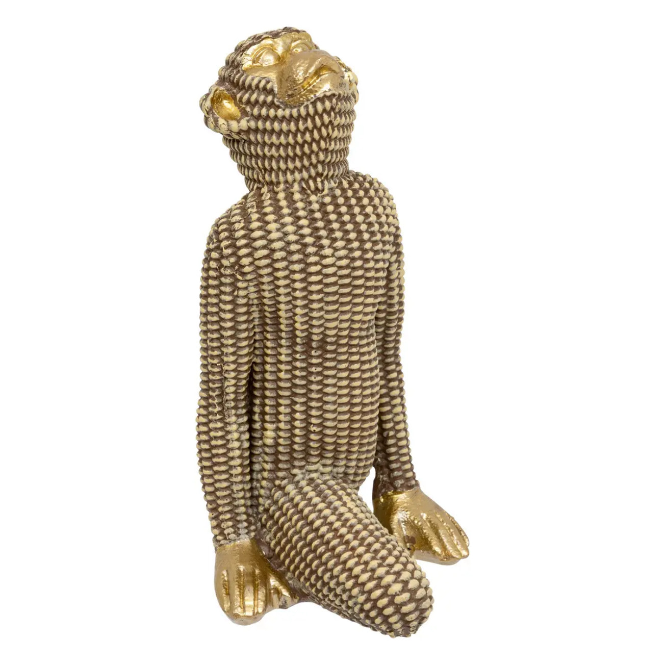 Statue singe yoga H18cm