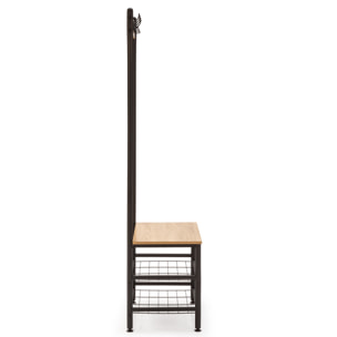 Ropero Lisa Roble/Negro 60cm