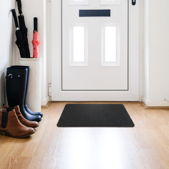 Tapis d'entrée - JE CHERCHE UNE IDEE - Antidérapant - Noir