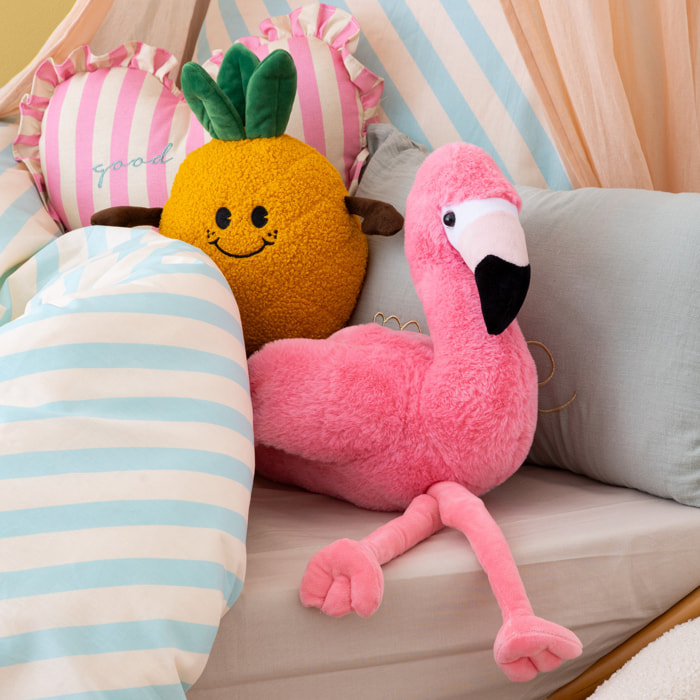 Peluche flamant rose Mingo H.25cm rose