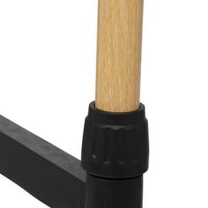 Portant à vêtements "Woody" en double métal et plastique 165x86cm