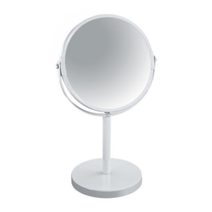 Miroir grossissant sur pied Acier SYDNEY Blanc Spirella