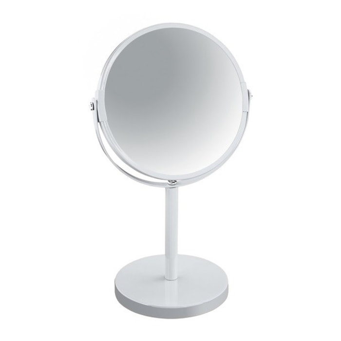 Miroir grossissant sur pied Acier SYDNEY Blanc Spirella