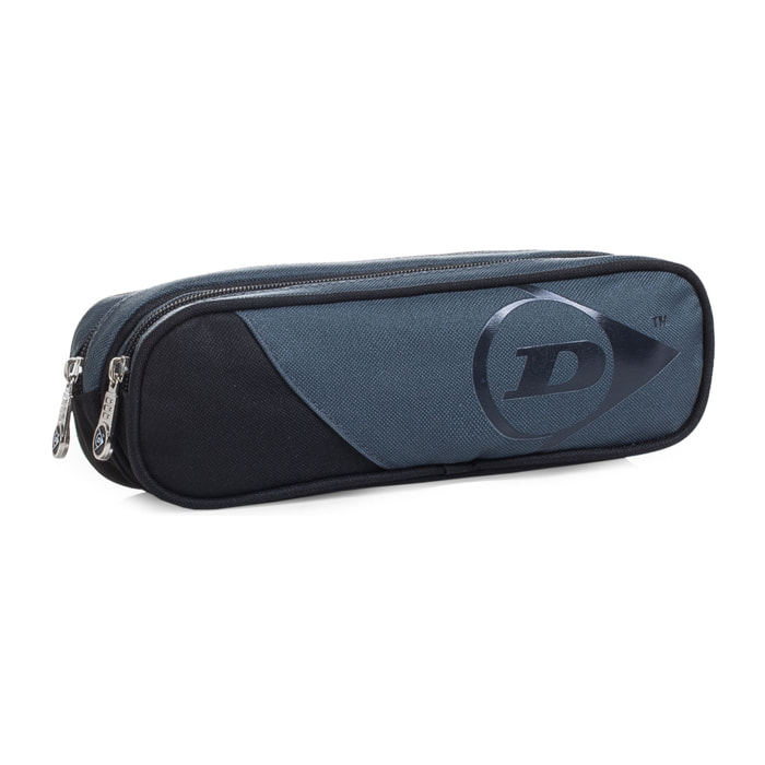 Estuche Escolar Dunlop Multi Gris