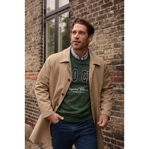 Abrigo Clemson color piedra con logo Polo Club