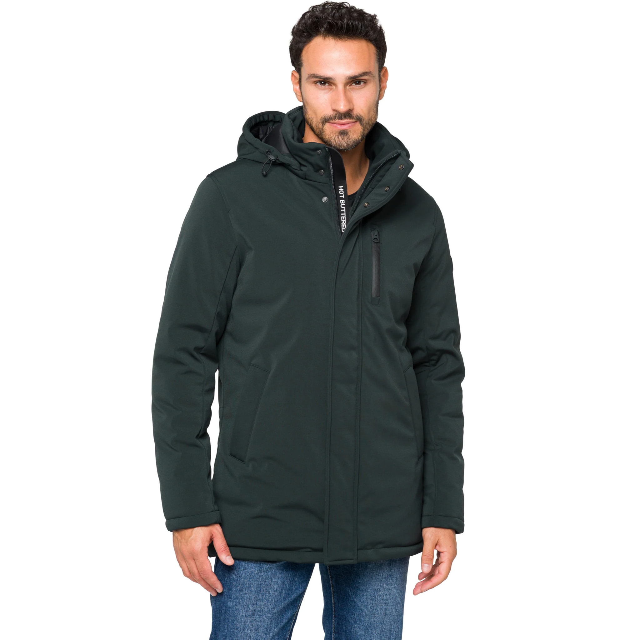 Parka NUSAKAN imbottito impermeabile verde scuro