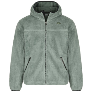 Kappa - Sudaderas Hombre Verde - LOGO LUI SHERPA