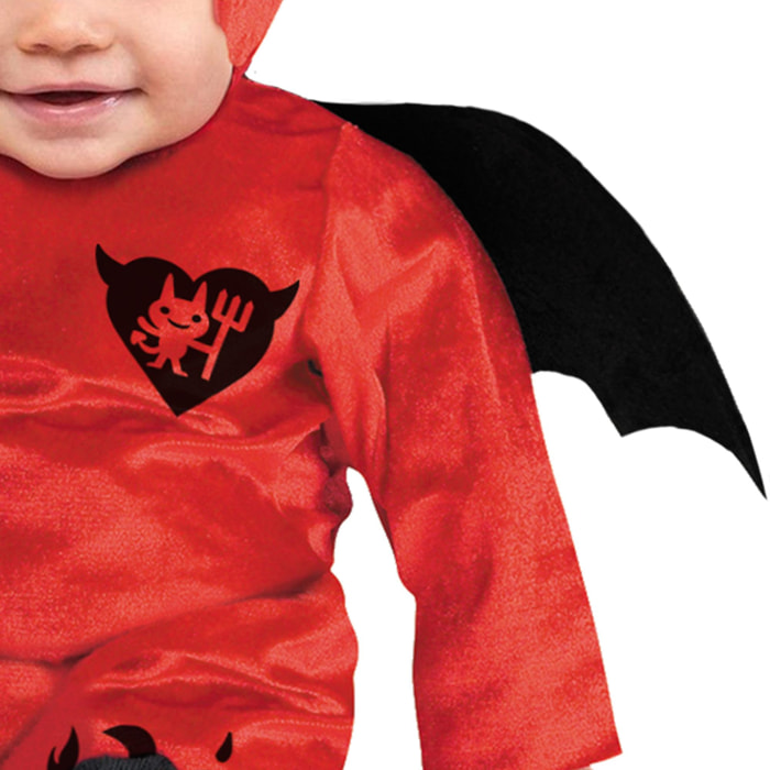 Costume Travestimento Diavoletto Tutina Bambino Unisex