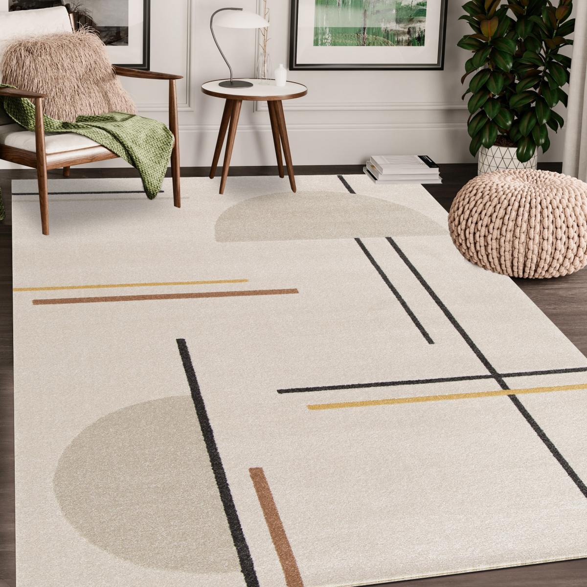 Tapis contemporain Lofe motif géometrique