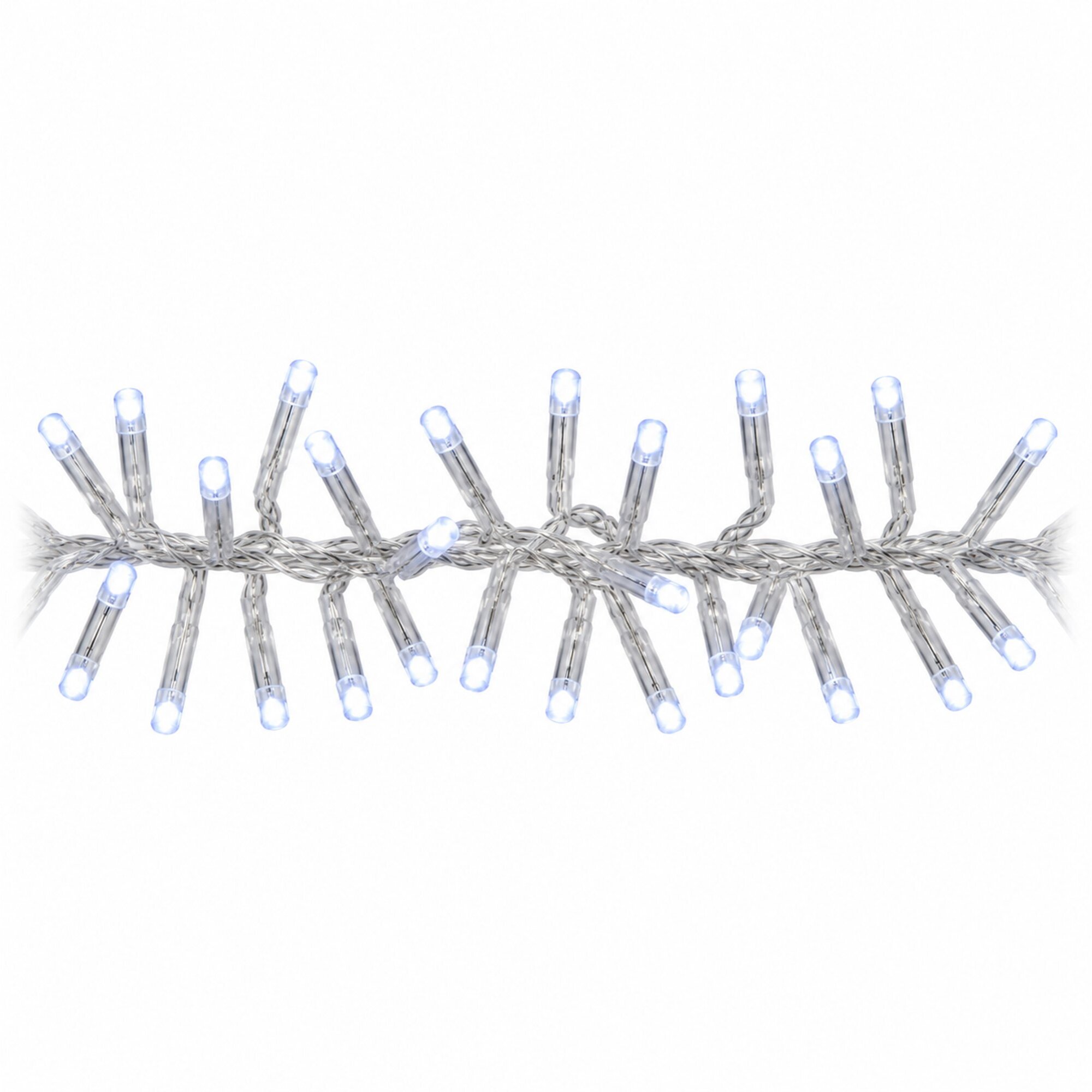 Guirnalda con 80 Luces LED Blanco con cable transparente