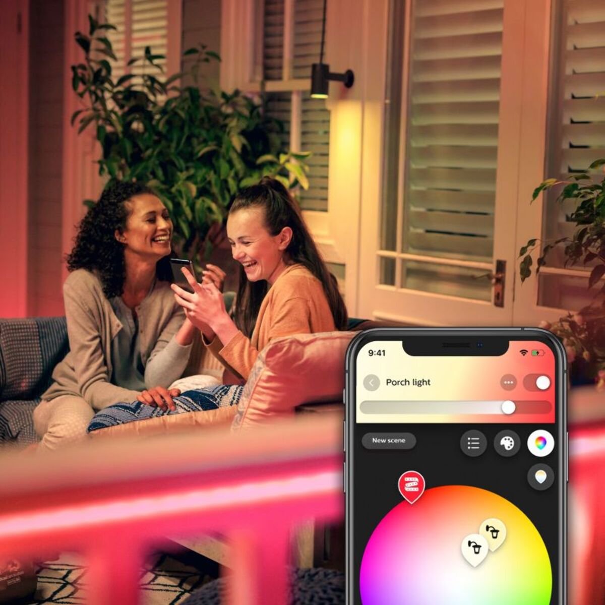 Ruban LED PHILIPS HUE W&C Lightstrip 2m Ext