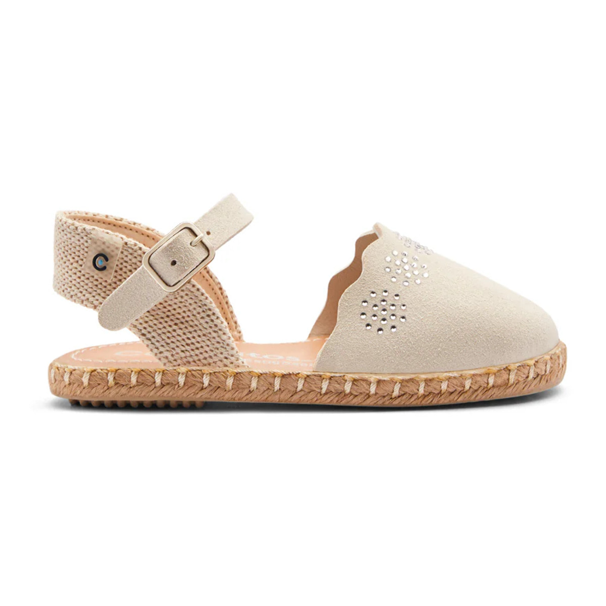 Alpargatas Niña Hebilla Beige