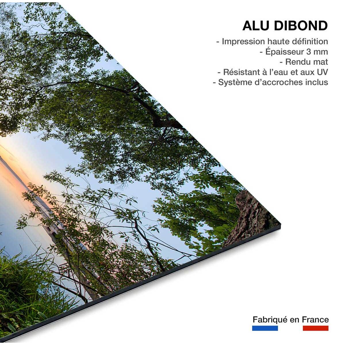 Tableau bord de lac Tableau alu Dibond