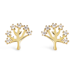 Orecchini tree of life   Argento Placcato Oro