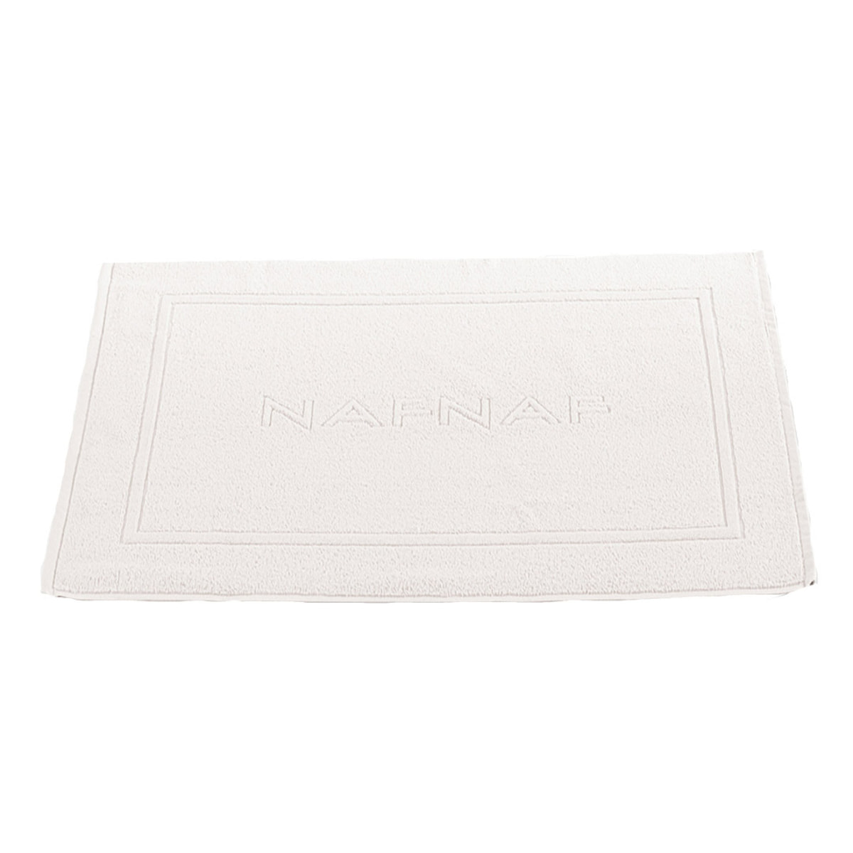Tapis de bain CASUAL - coton 750 g/m2 - coloris blanc