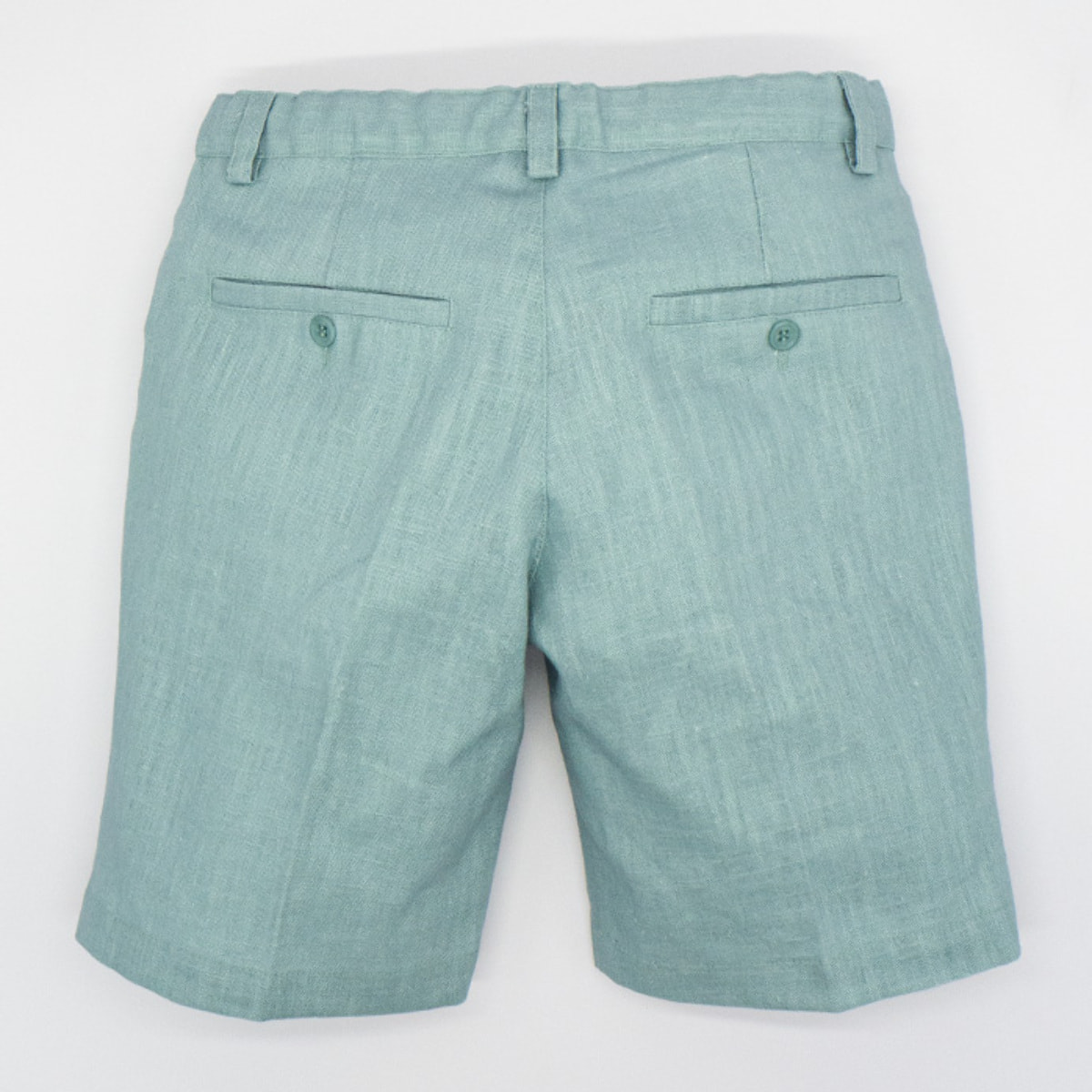 BERMUDA LINO GRUESO VERDE