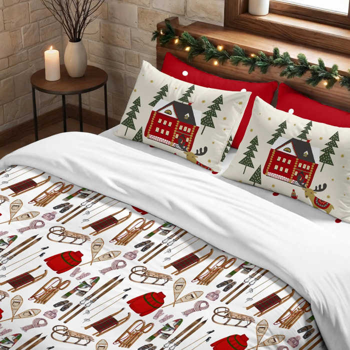 Housse de couette avec clics 100% coton Laponia 59